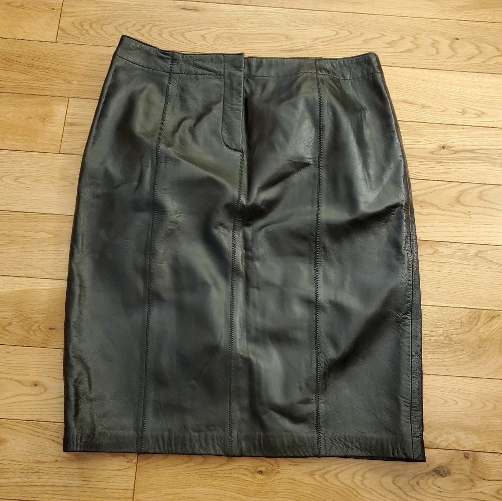 Vintage Nine West Leather Skirt